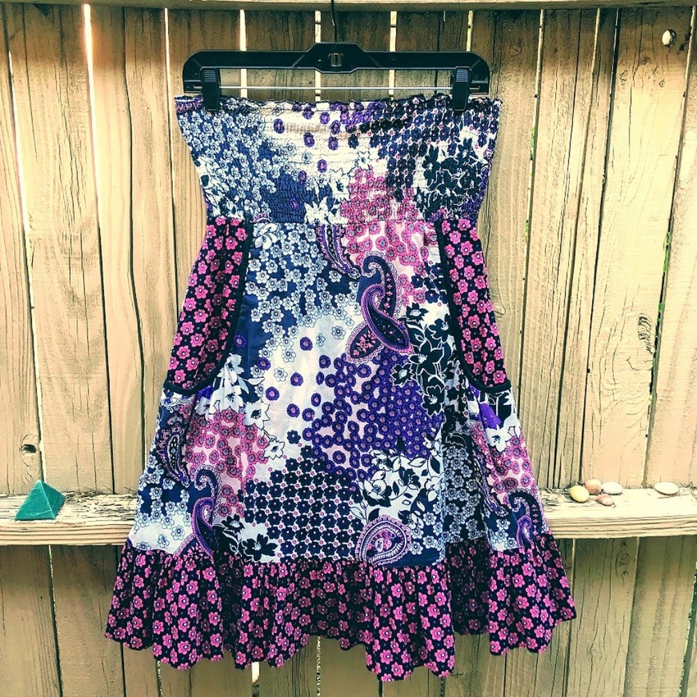 No Boundaries Floral Paisley Swimsuit cover-up